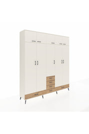 Hyperion Dolap 6 Raflı 6 Çekmeceli 4 Askılı 220x44x243 - S553M014V06B