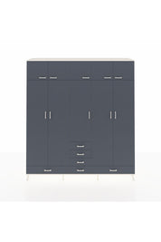 Hyperion Dolap 6 Raflı 6 Çekmeceli 4 Askılı 220x44x243 - S553M014V08B