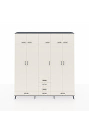 Hyperion Dolap 6 Raflı 6 Çekmeceli 4 Askılı 220x44x243 - S553M014V13B