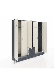 Hyperion Dolap 6 Raflı 6 Çekmeceli 4 Askılı 220x44x243 - S553M014V14B