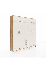 Hyperion Dolap 6 Raflı 6 Çekmeceli 4 Askılı 220x44x243 - S553M014V22B