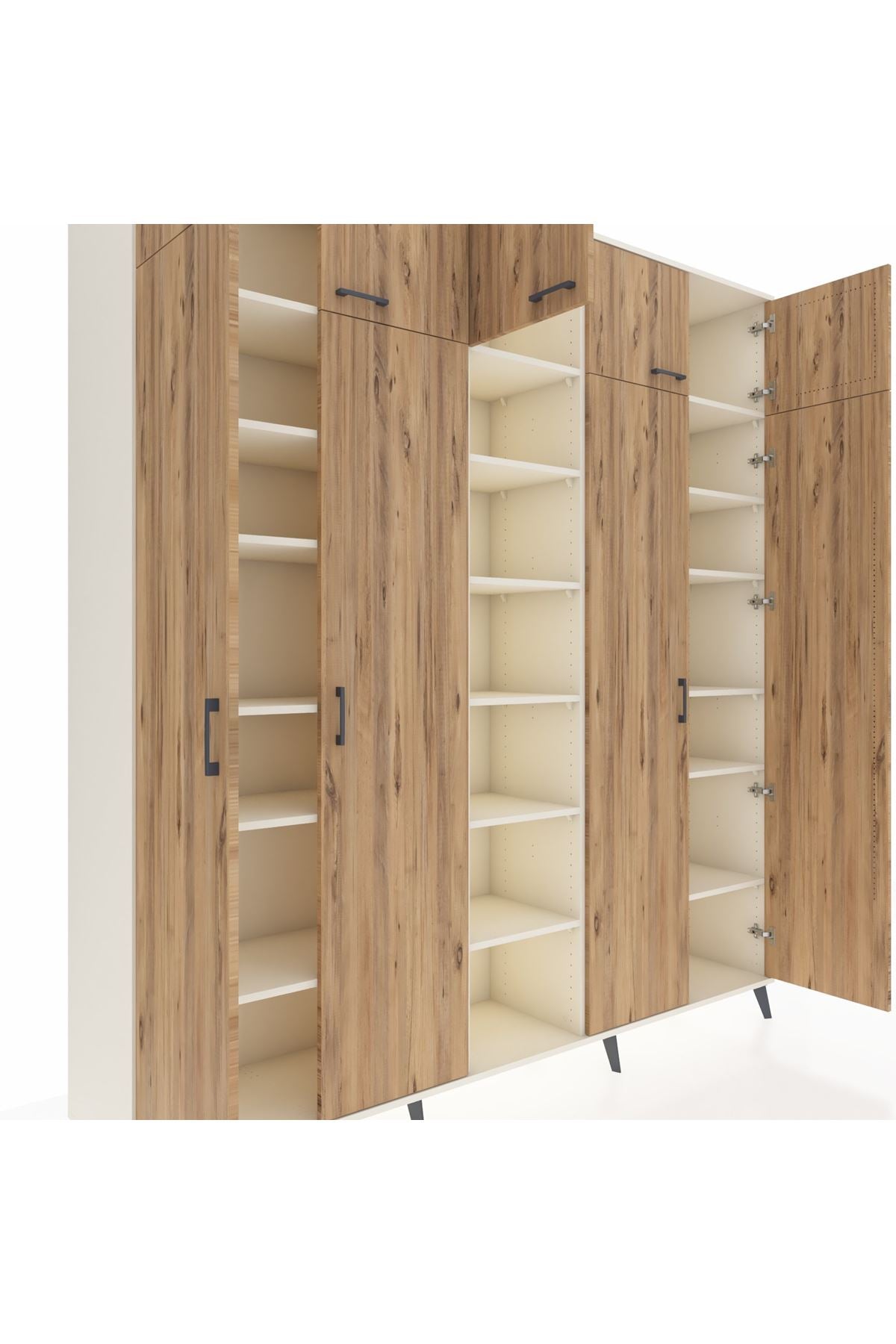 Hyperion Dolap 18 Raflı 9 Kapaklı 220x44x243 - S553M015V01B