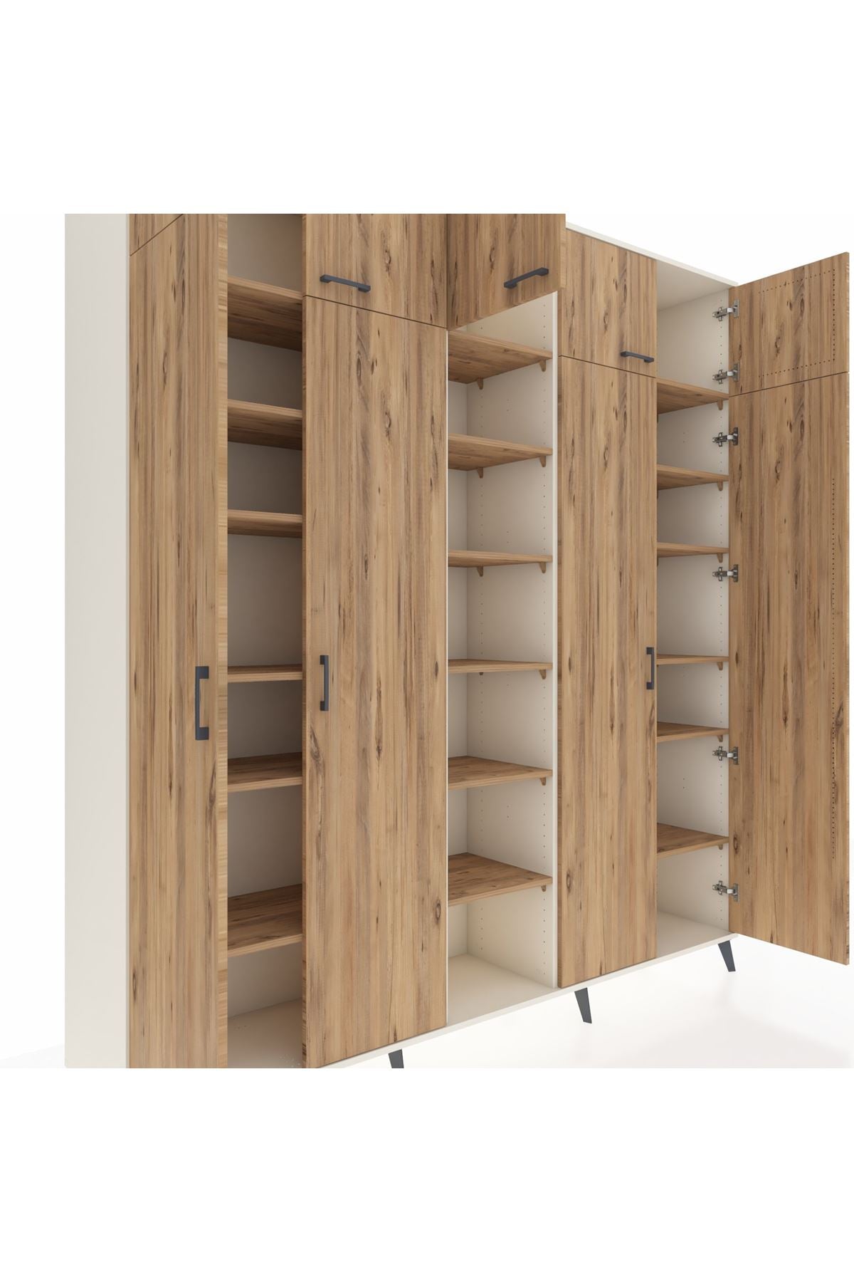 Hyperion Dolap 18 Raflı 9 Kapaklı 220x44x243 - S553M015V03B