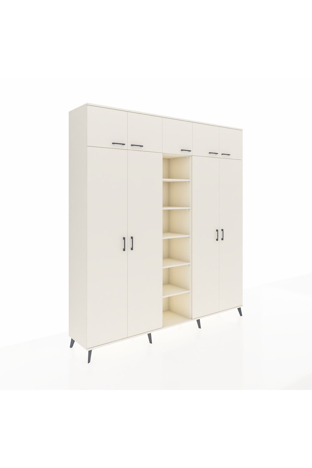 Hyperion Dolap 18 Raflı 9 Kapaklı 220x44x243 - S553M015V04B