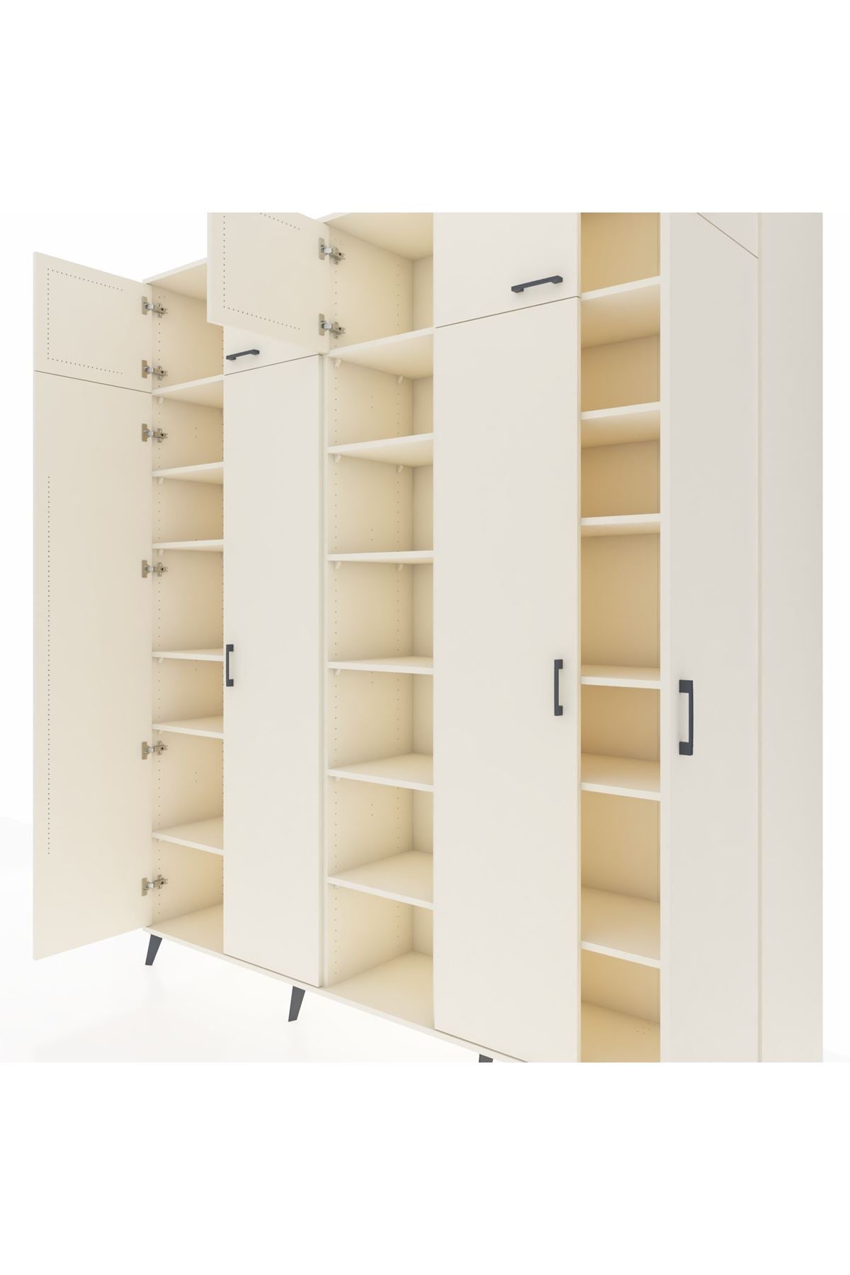 Hyperion Dolap 18 Raflı 9 Kapaklı 220x44x243 - S553M015V04B