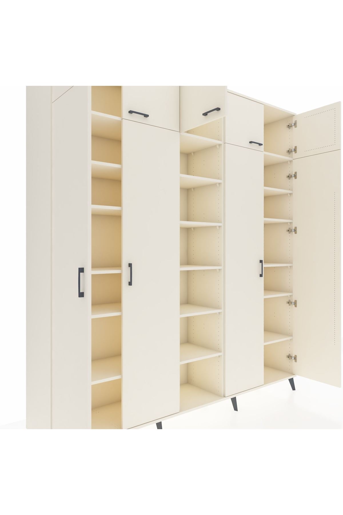 Hyperion Dolap 18 Raflı 9 Kapaklı 220x44x243 - S553M015V04B