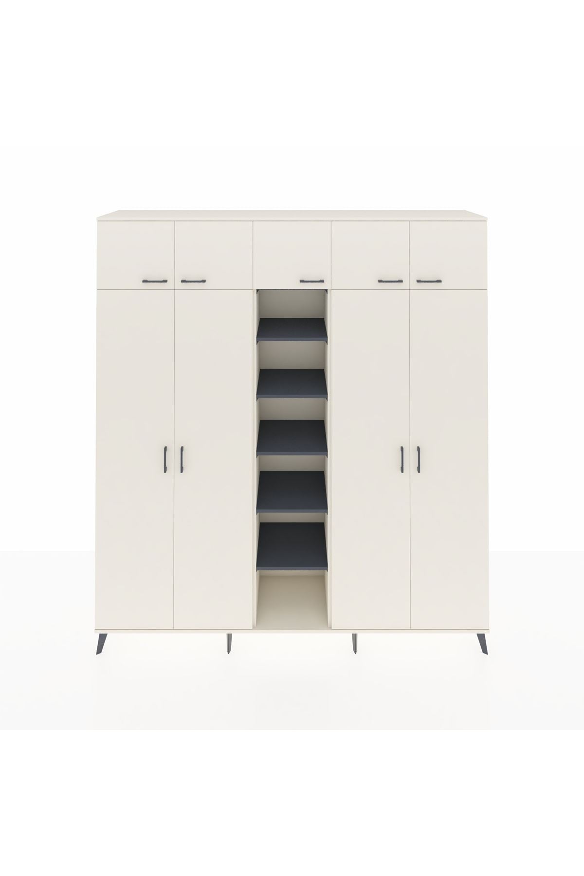 Hyperion Dolap 18 Raflı 9 Kapaklı 220x44x243 - S553M015V05B