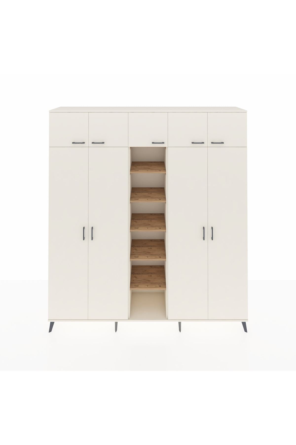 Hyperion Dolap 18 Raflı 9 Kapaklı 220x44x243 - S553M015V06B