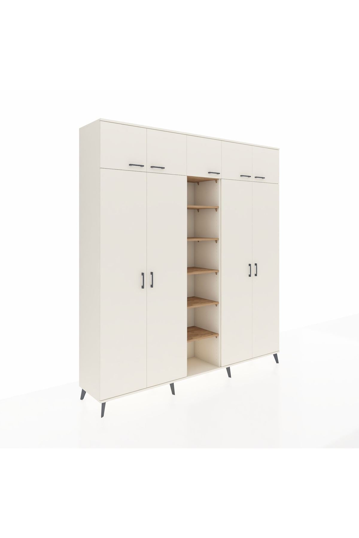 Hyperion Dolap 18 Raflı 9 Kapaklı 220x44x243 - S553M015V06B