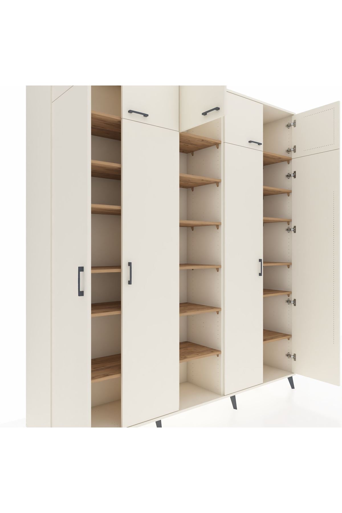Hyperion Dolap 18 Raflı 9 Kapaklı 220x44x243 - S553M015V06B
