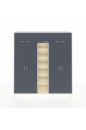 Hyperion Dolap 18 Raflı 9 Kapaklı 220x44x243 - S553M015V07B