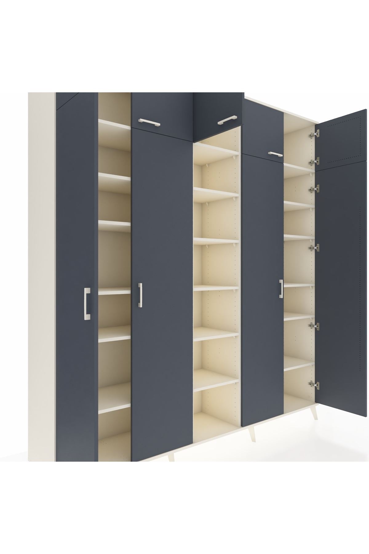 Hyperion Dolap 18 Raflı 9 Kapaklı 220x44x243 - S553M015V07B