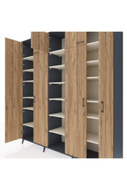 Hyperion Dolap 18 Raflı 9 Kapaklı 220x44x243 - S553M015V10B