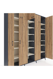 Hyperion Dolap 18 Raflı 9 Kapaklı 220x44x243 - S553M015V10B