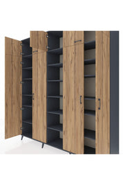 Hyperion Dolap 18 Raflı 9 Kapaklı 220x44x243 - S553M015V11B