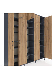 Hyperion Dolap 18 Raflı 9 Kapaklı 220x44x243 - S553M015V11B