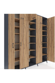 Hyperion Dolap 18 Raflı 9 Kapaklı 220x44x243 - S553M015V12B