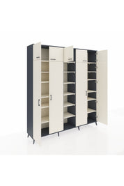 Hyperion Dolap 18 Raflı 9 Kapaklı 220x44x243 - S553M015V13B