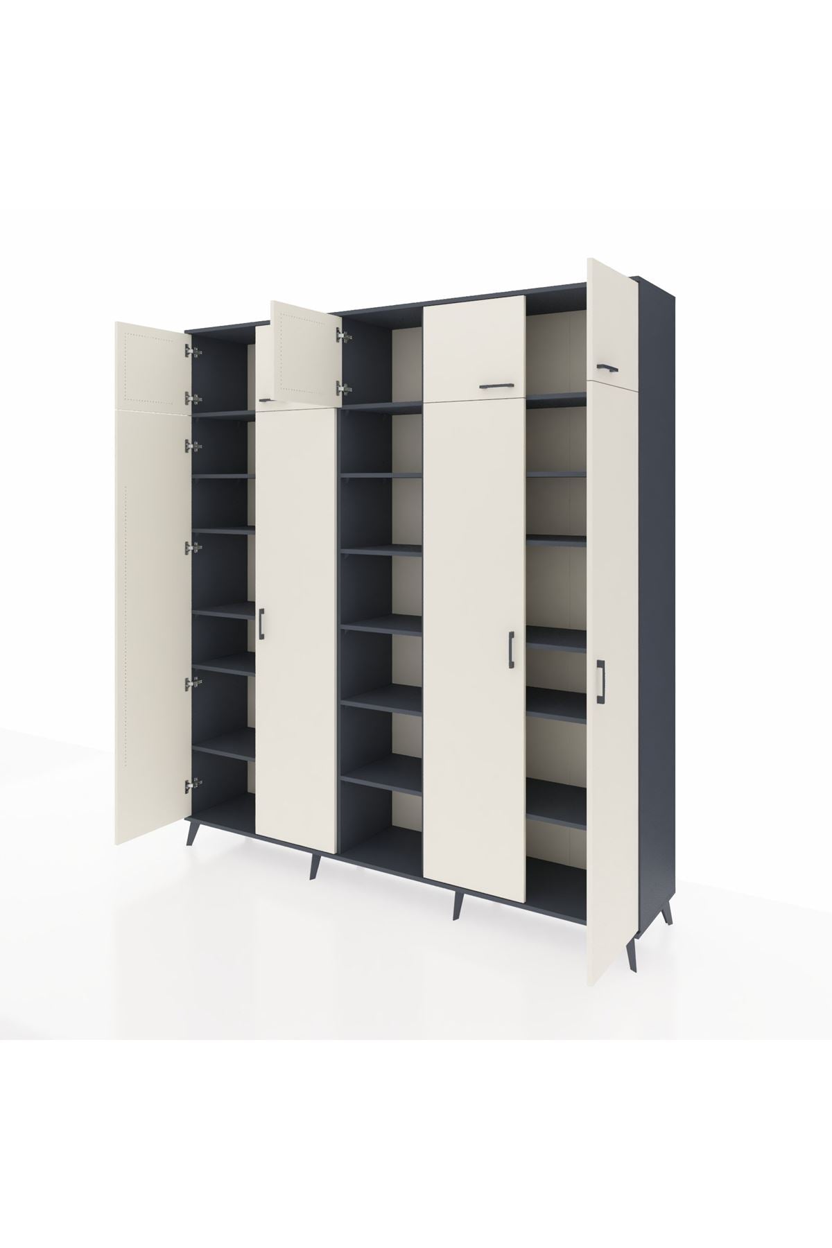 Hyperion Dolap 18 Raflı 9 Kapaklı 220x44x243 - S553M015V14B