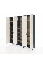 Hyperion Dolap 18 Raflı 9 Kapaklı 220x44x243 - S553M015V15B