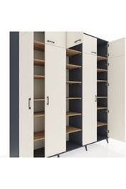 Hyperion Dolap 18 Raflı 9 Kapaklı 220x44x243 - S553M015V15B