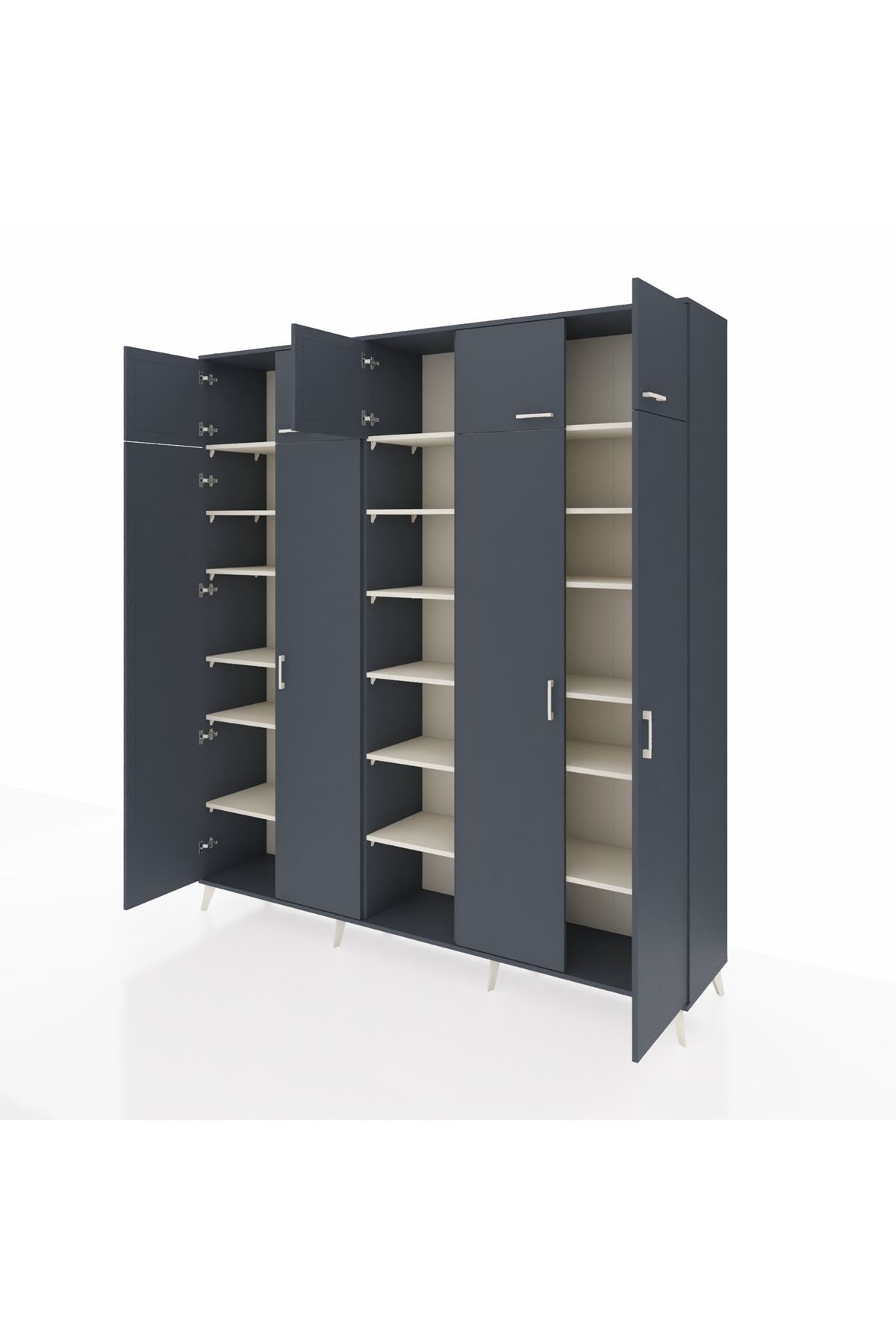 Hyperion Dolap 18 Raflı 9 Kapaklı 220x44x243 - S553M015V16B