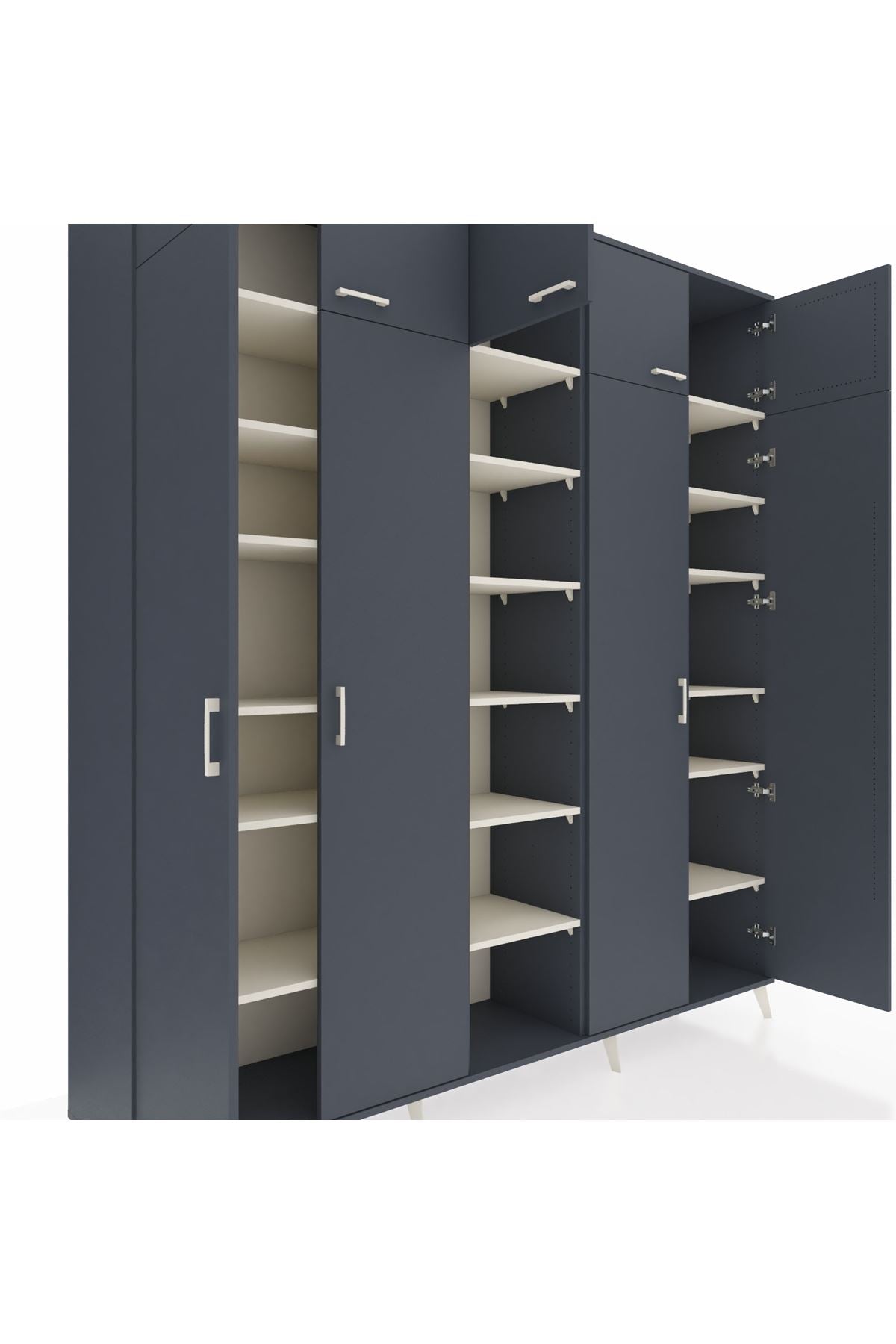 Hyperion Dolap 18 Raflı 9 Kapaklı 220x44x243 - S553M015V16B