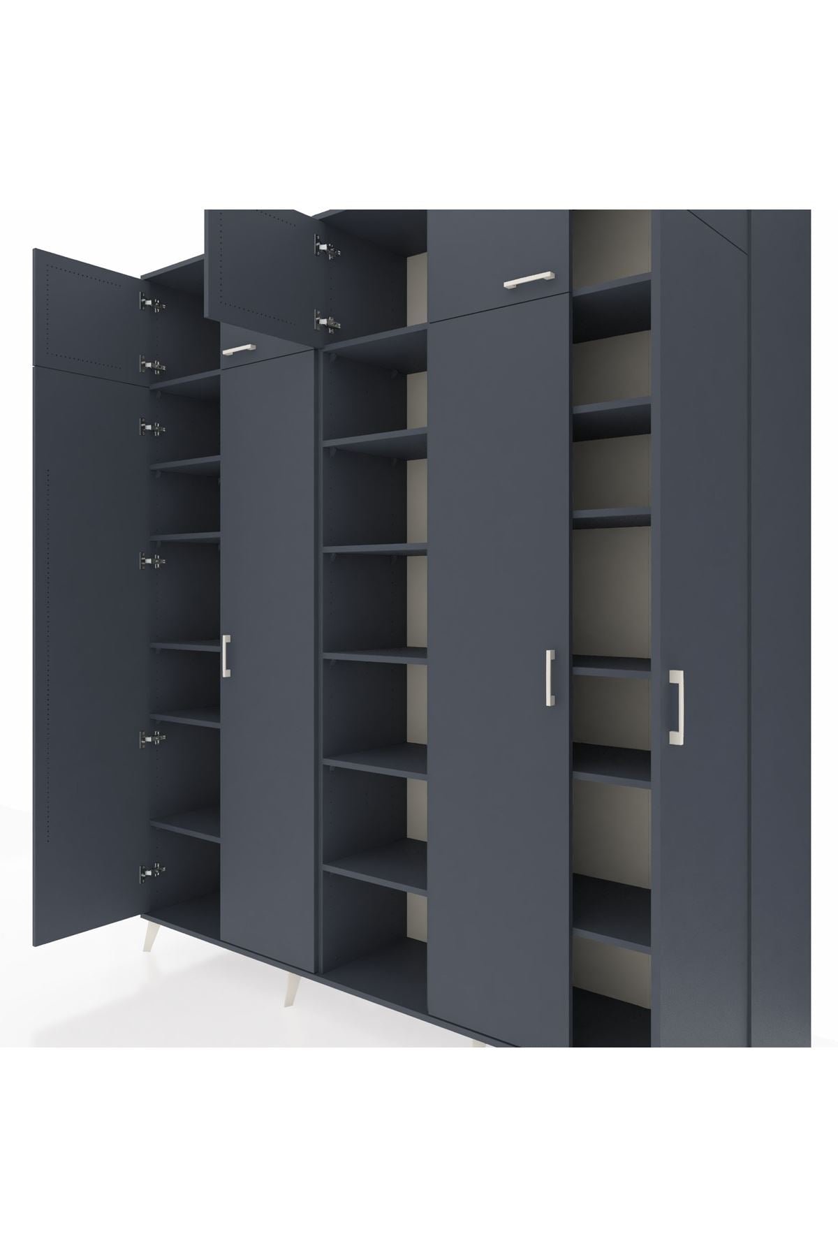 Hyperion Dolap 18 Raflı 9 Kapaklı 220x44x243 - S553M015V17B