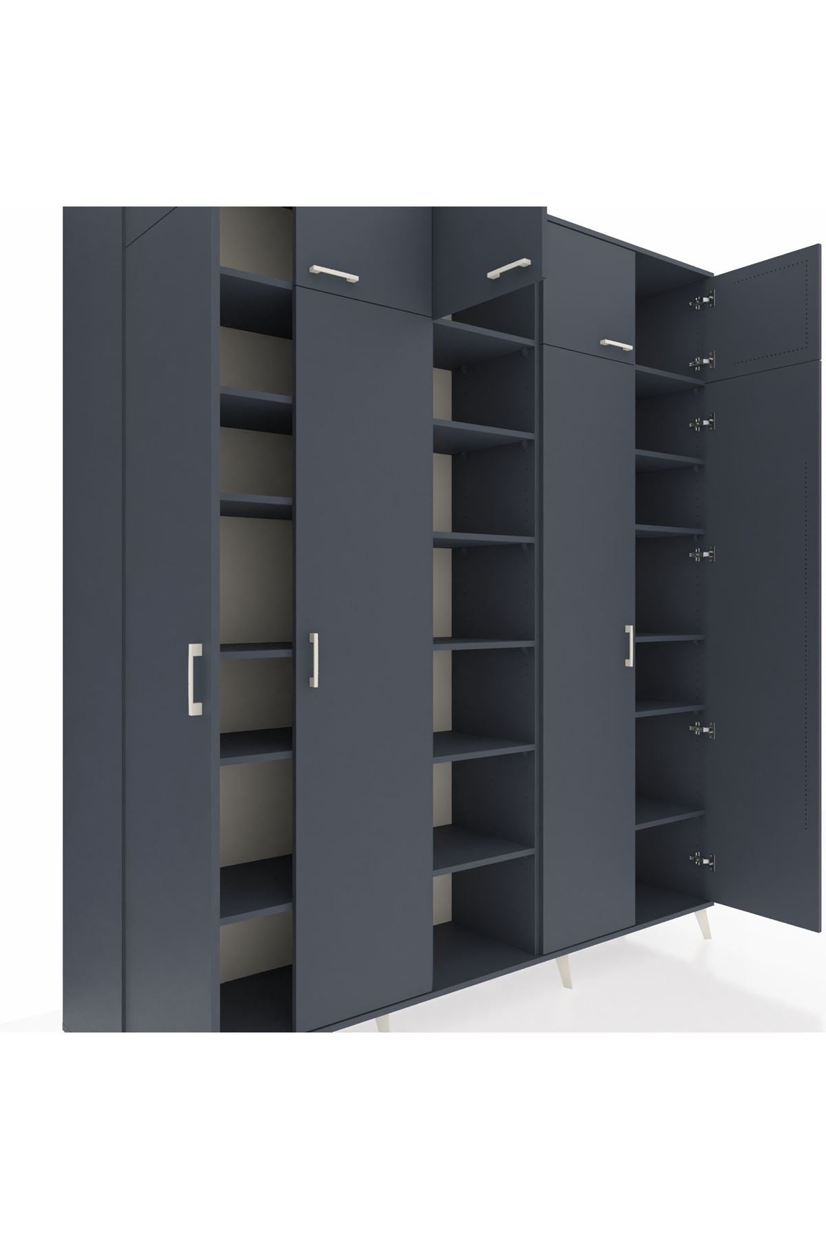 Hyperion Dolap 18 Raflı 9 Kapaklı 220x44x243 - S553M015V17B