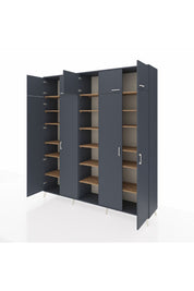 Hyperion Dolap 18 Raflı 9 Kapaklı 220x44x243 - S553M015V18B