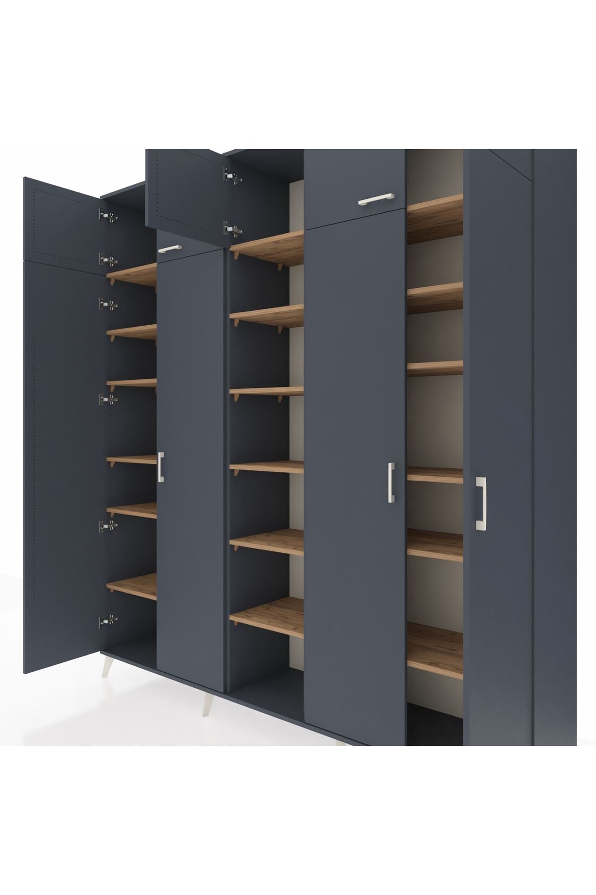 Hyperion Dolap 18 Raflı 9 Kapaklı 220x44x243 - S553M015V18B