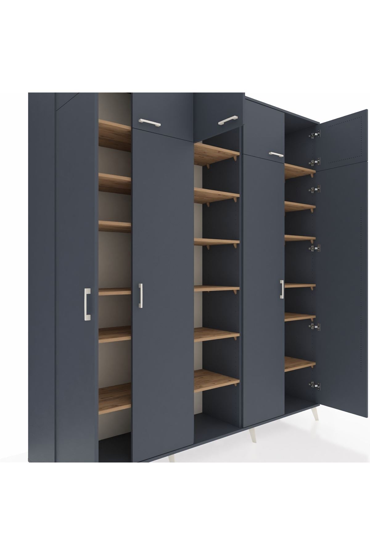 Hyperion Dolap 18 Raflı 9 Kapaklı 220x44x243 - S553M015V18B