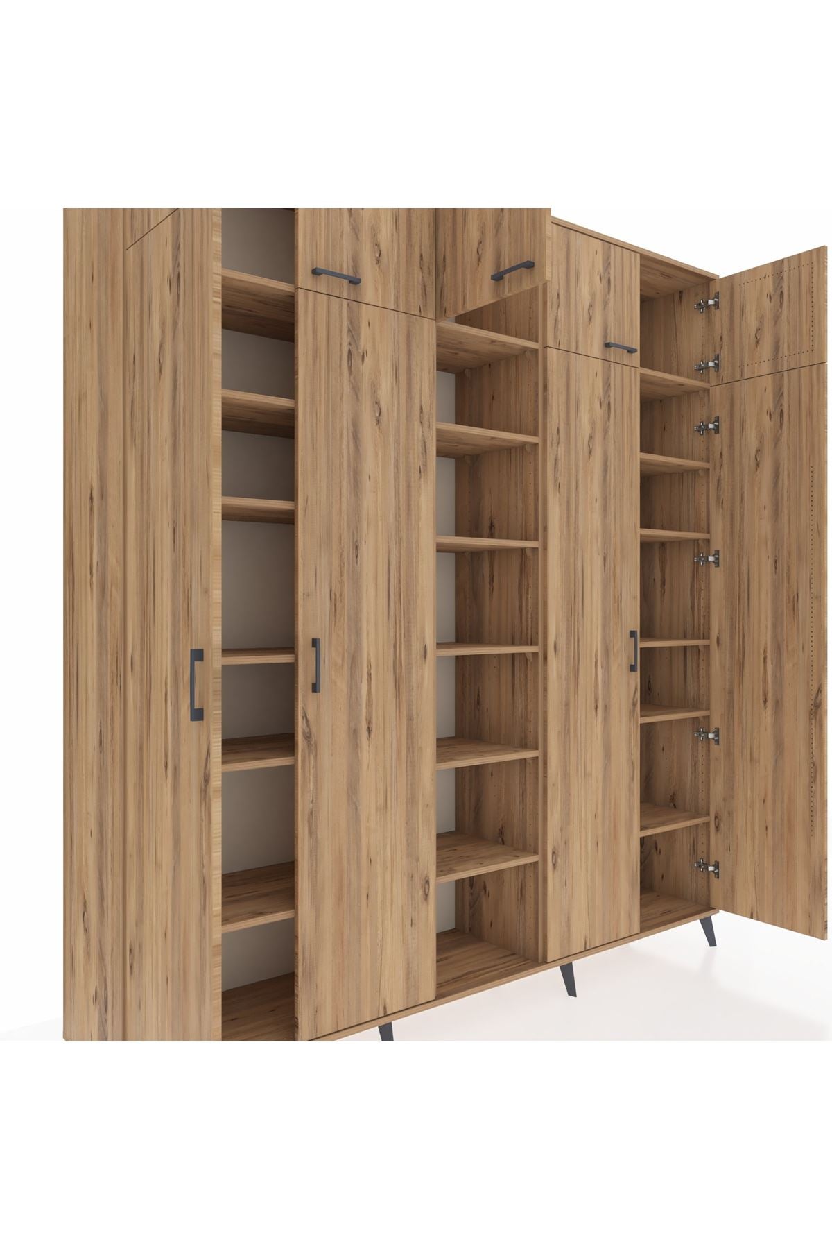 Hyperion Dolap 18 Raflı 9 Kapaklı 220x44x243 - S553M015V21B
