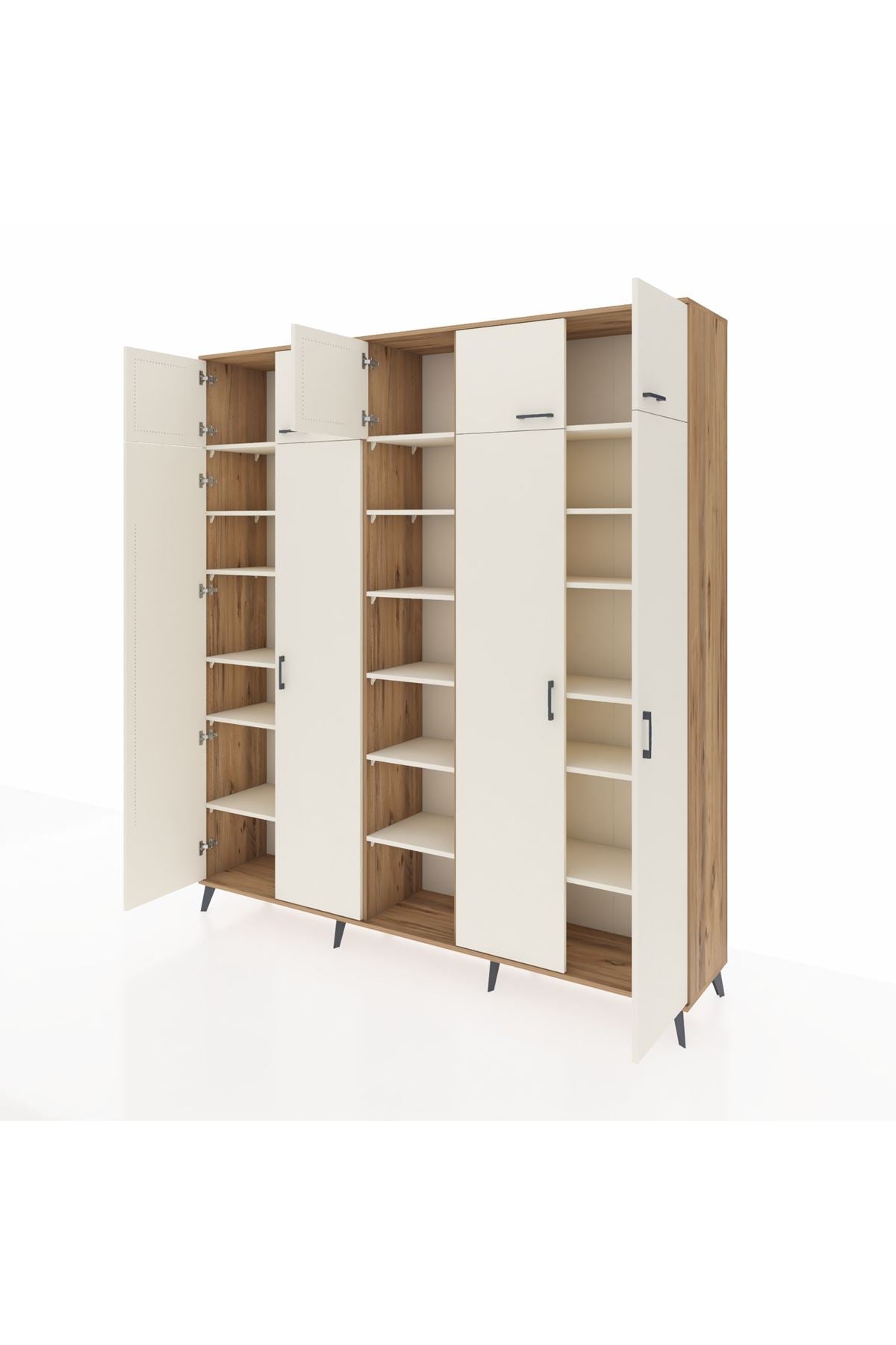 Hyperion Dolap 18 Raflı 9 Kapaklı 220x44x243 - S553M015V22B