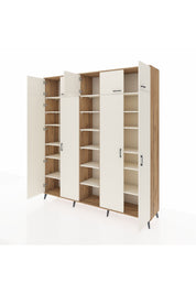 Hyperion Dolap 18 Raflı 9 Kapaklı 220x44x243 - S553M015V22B