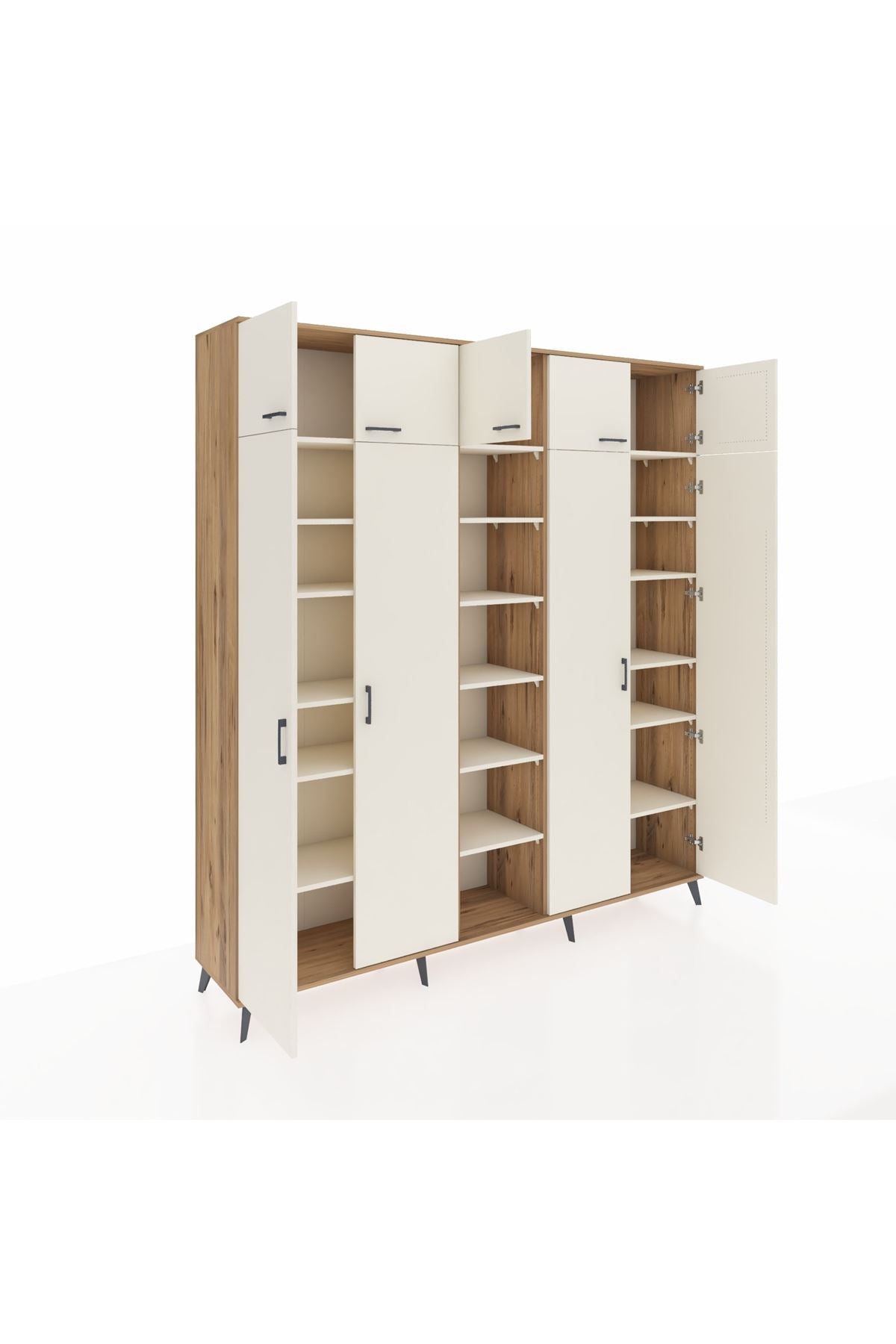 Hyperion Dolap 18 Raflı 9 Kapaklı 220x44x243 - S553M015V22B