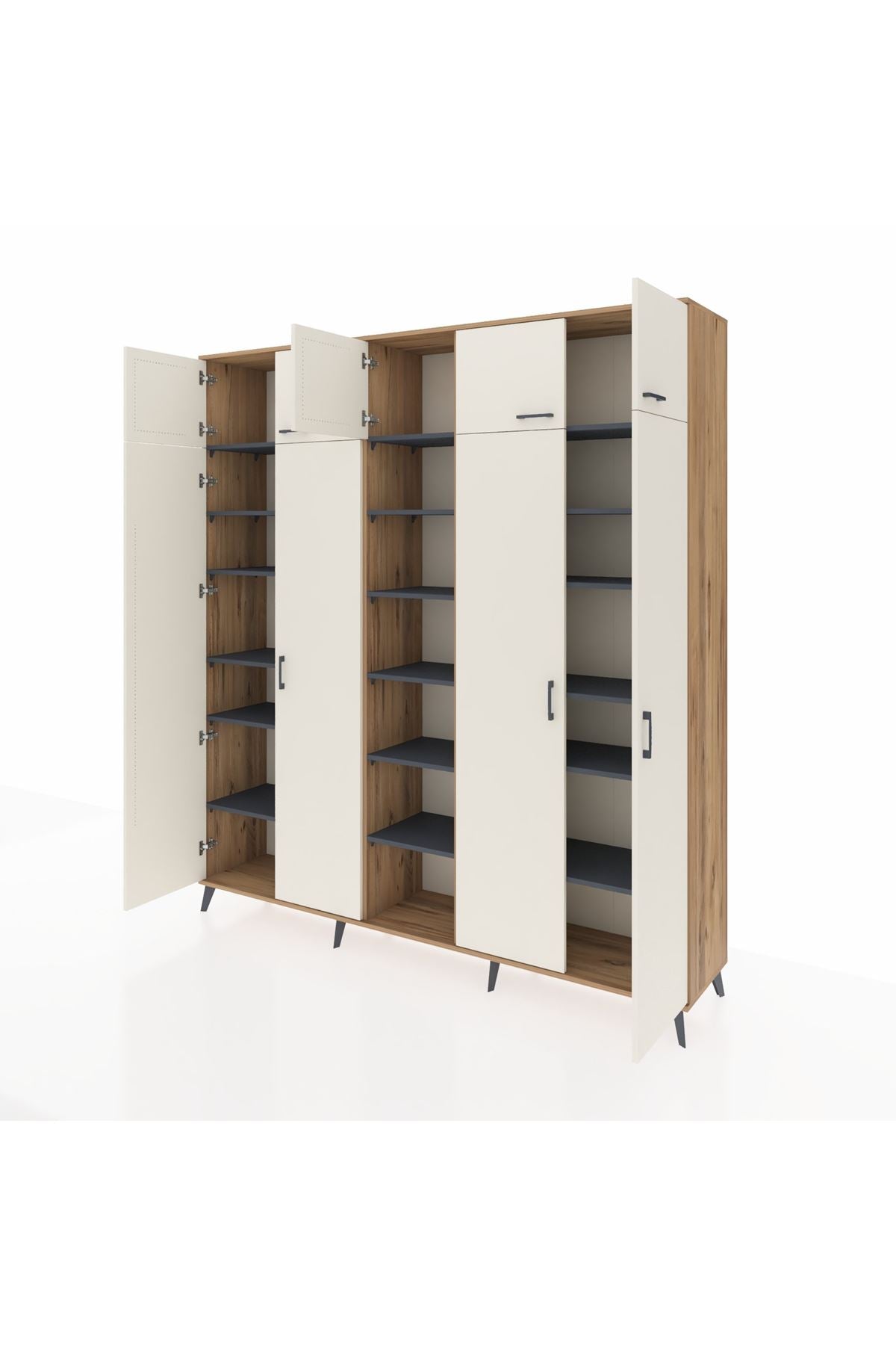 Hyperion Dolap 18 Raflı 9 Kapaklı 220x44x243 - S553M015V23B