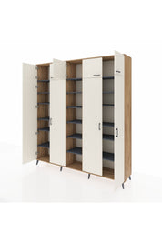 Hyperion Dolap 18 Raflı 9 Kapaklı 220x44x243 - S553M015V23B