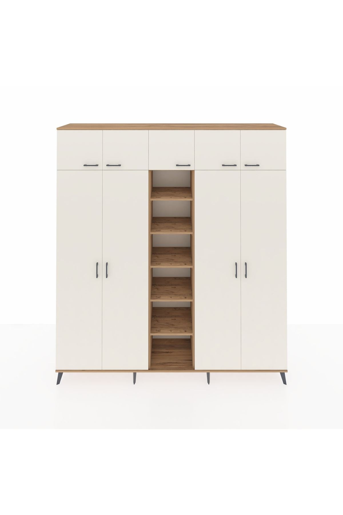 Hyperion Dolap 18 Raflı 9 Kapaklı 220x44x243 - S553M015V24B