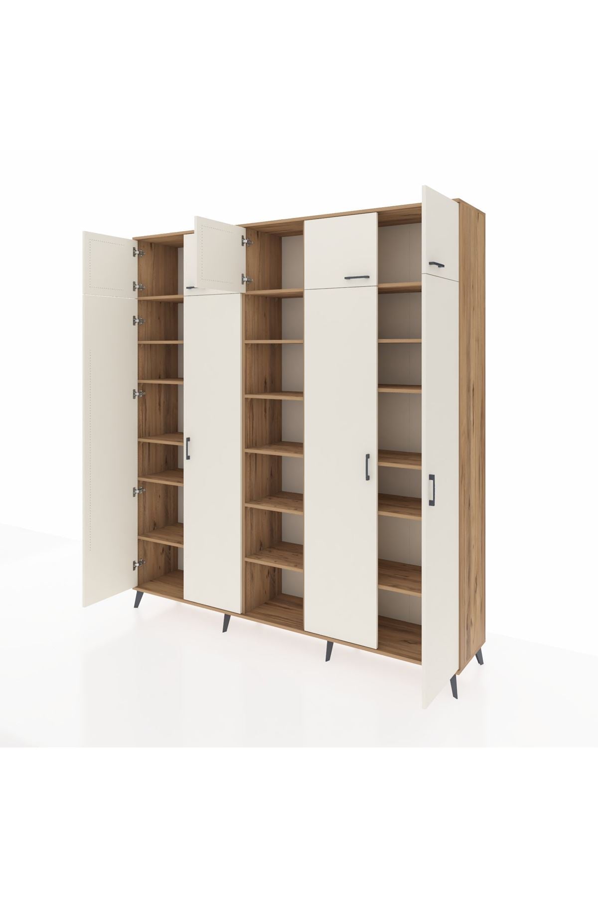 Hyperion Dolap 18 Raflı 9 Kapaklı 220x44x243 - S553M015V24B