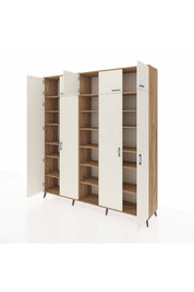 Hyperion Dolap 18 Raflı 9 Kapaklı 220x44x243 - S553M015V24B