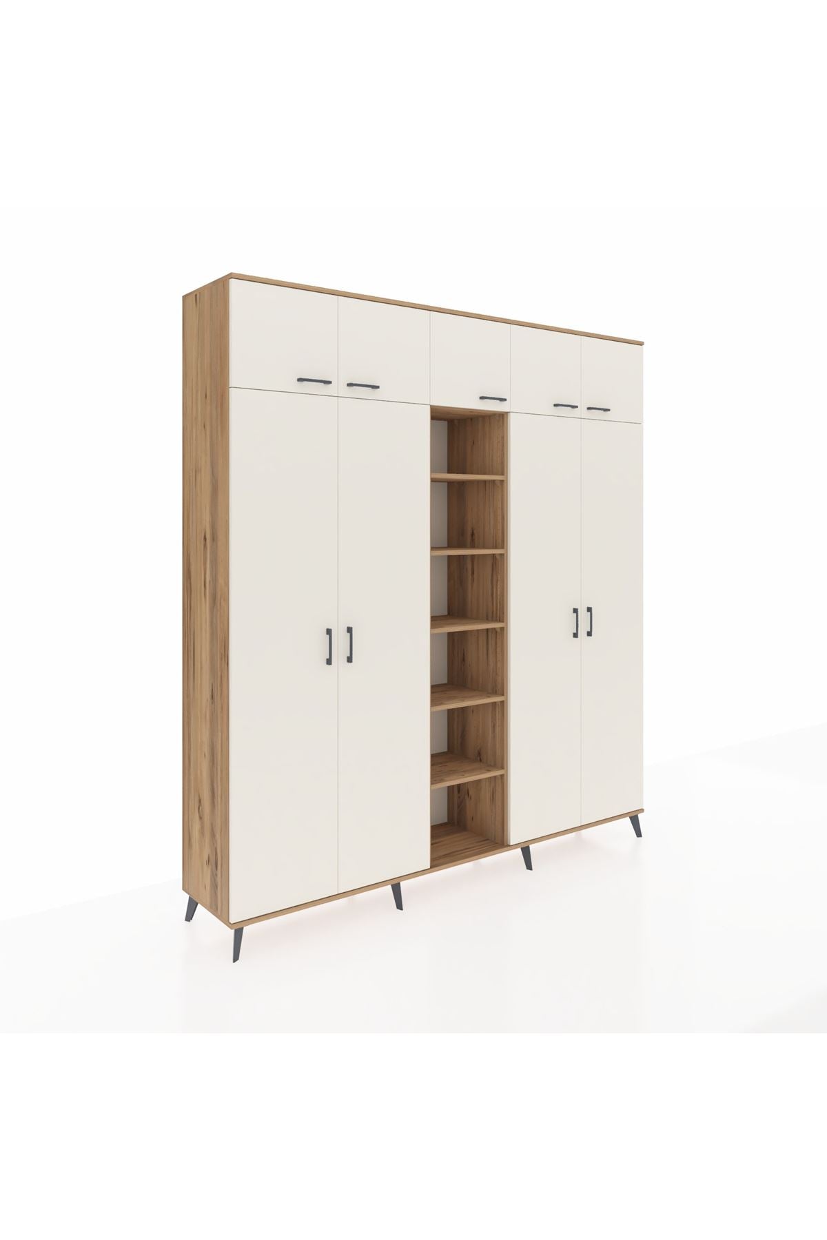 Hyperion Dolap 18 Raflı 9 Kapaklı 220x44x243 - S553M015V24B