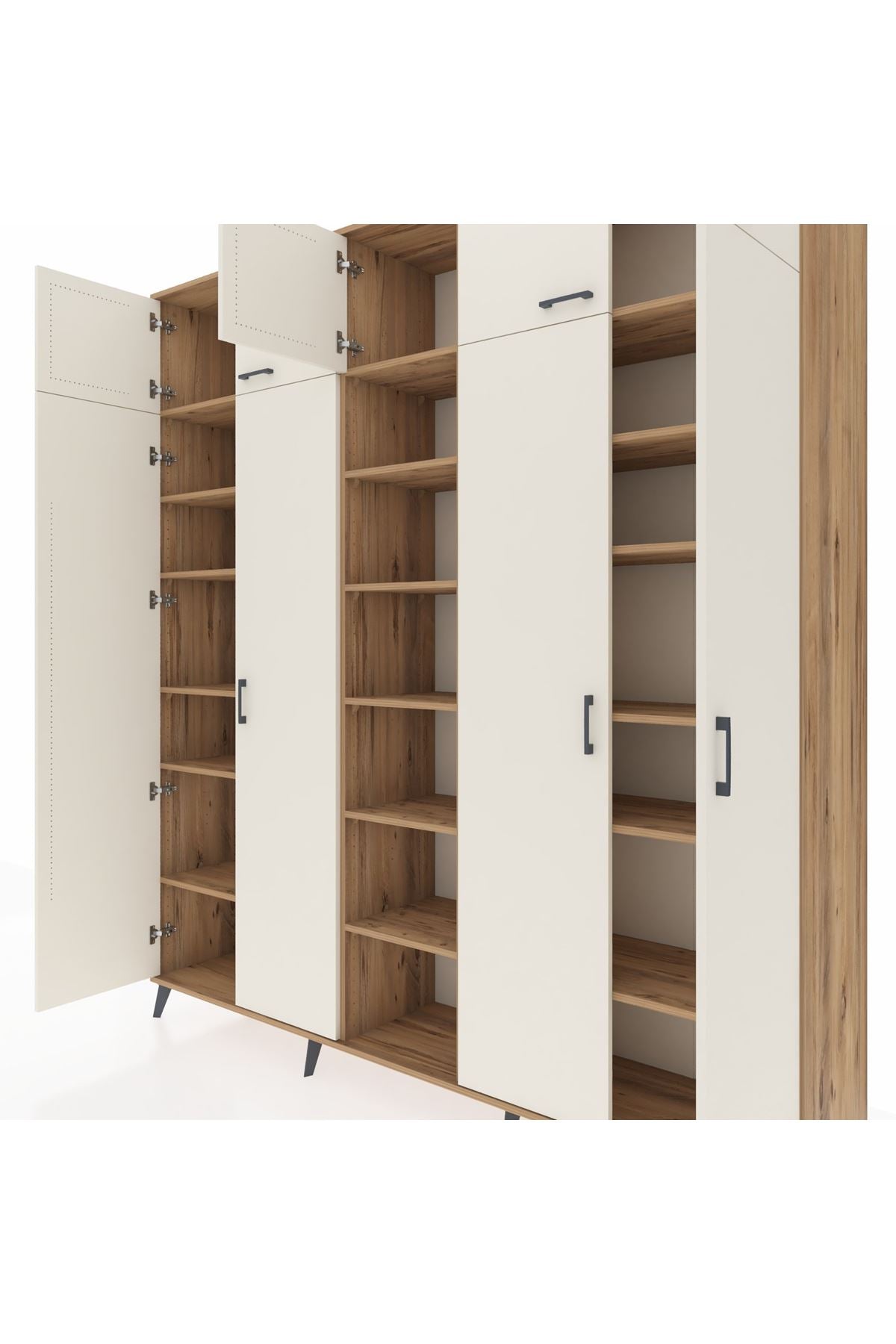 Hyperion Dolap 18 Raflı 9 Kapaklı 220x44x243 - S553M015V24B