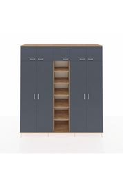 Hyperion Dolap 18 Raflı 9 Kapaklı 220x44x243 - S553M015V27B