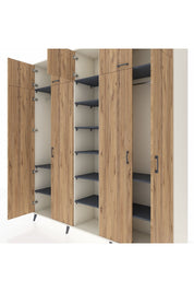 Hyperion Dolap 12 Raflı 9 Kapaklı 2 Askılı 220x44x243 - S553M016V02B