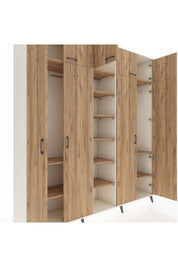 Hyperion Dolap 12 Raflı 9 Kapaklı 2 Askılı 220x44x243 - S553M016V03B