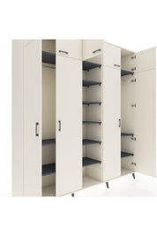 Hyperion Dolap 12 Raflı 9 Kapaklı 2 Askılı 220x44x243 - S553M016V05B