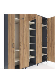 Hyperion Dolap 12 Raflı 9 Kapaklı 2 Askılı 220x44x243 - S553M016V10B