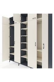 Hyperion Dolap 12 Raflı 9 Kapaklı 2 Askılı 220x44x243 - S553M016V13B