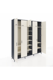 Hyperion Dolap 12 Raflı 9 Kapaklı 2 Askılı 220x44x243 - S553M016V13B